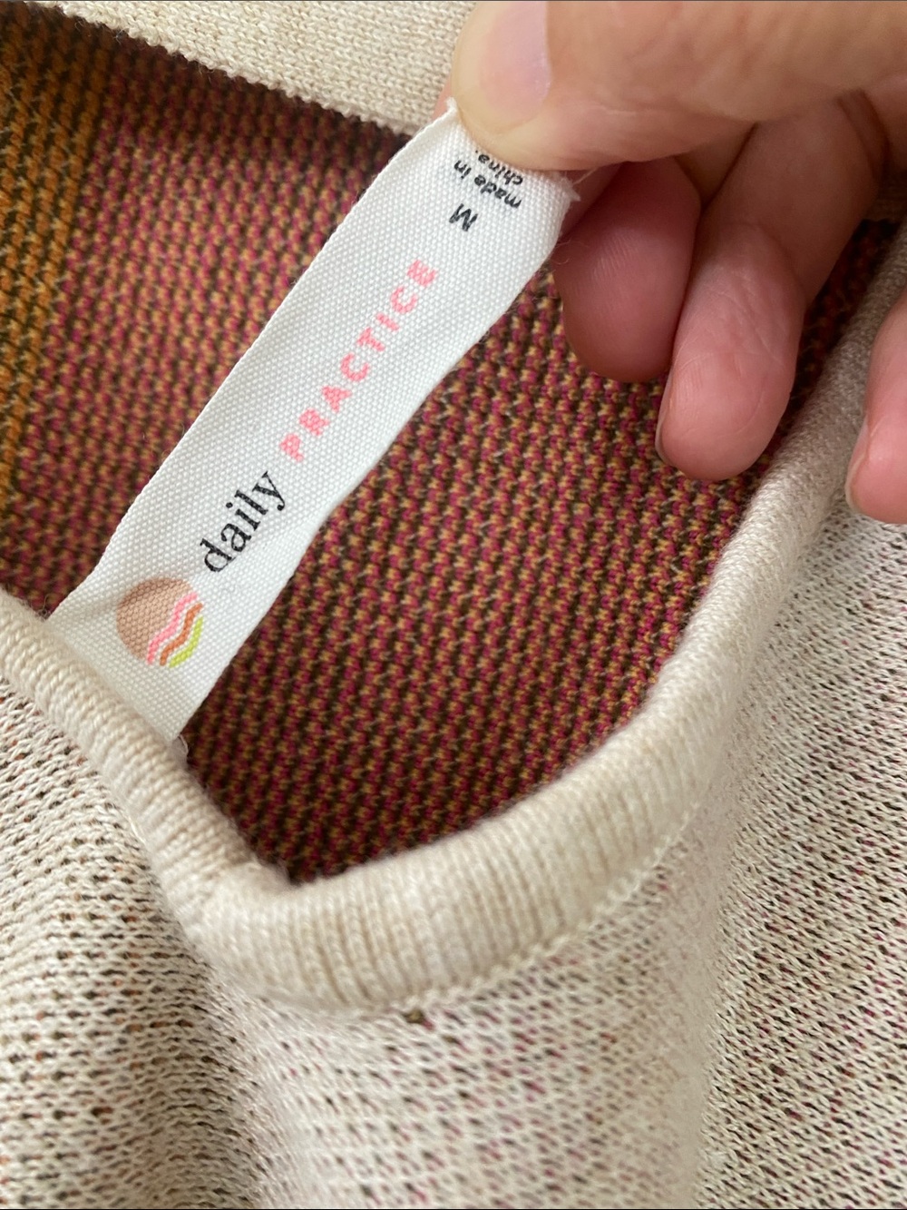 Daily Practice by anthropologie- Floral Pattern Off shoulder Sweater - Beige - Picture 3 of 4